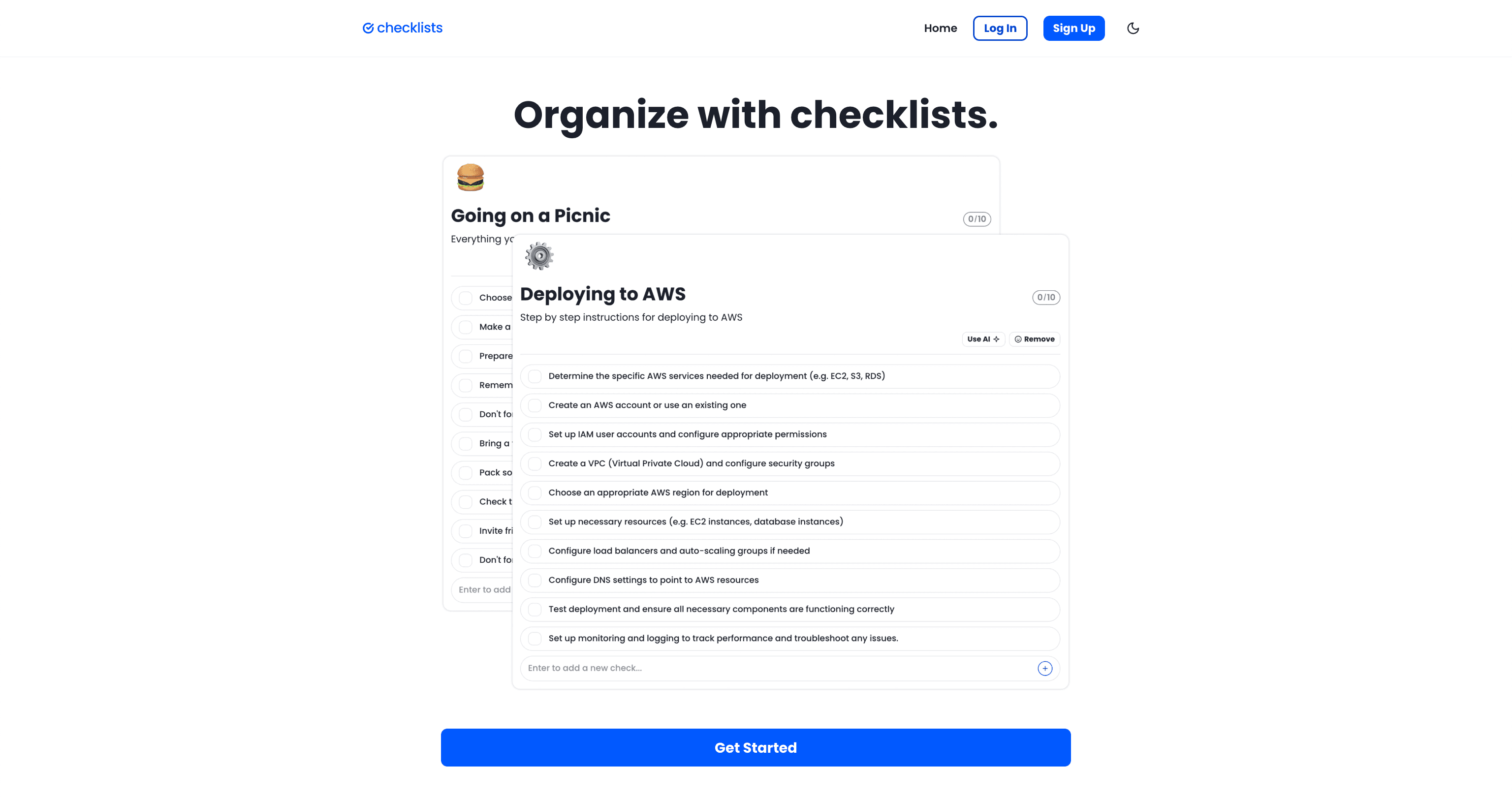 Picture of Checklists project